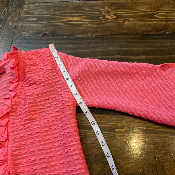 Women's Pink Ruffle Jacket - Picture 4 of 7